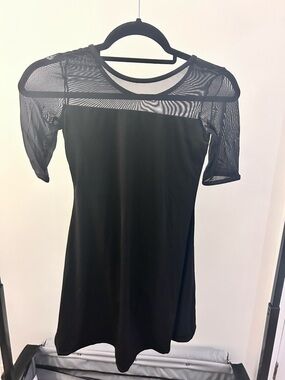 Balera Black Mesh Dance Coatume